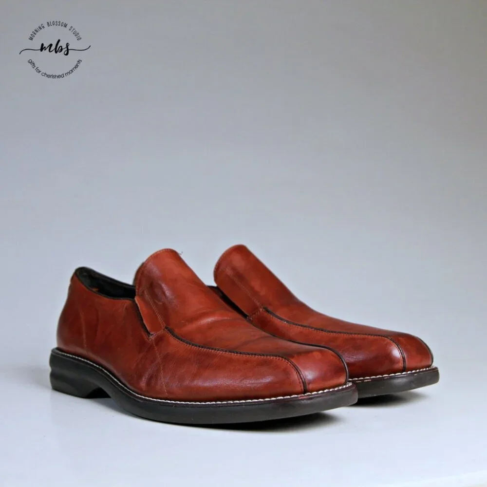 Rush By Gordon Rush Leather Loafers Brown Men‎ 12
